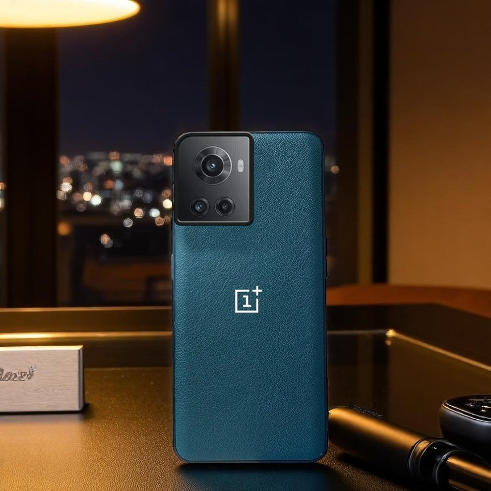 OnePlus 10R Classic Leather Texture Logo Case