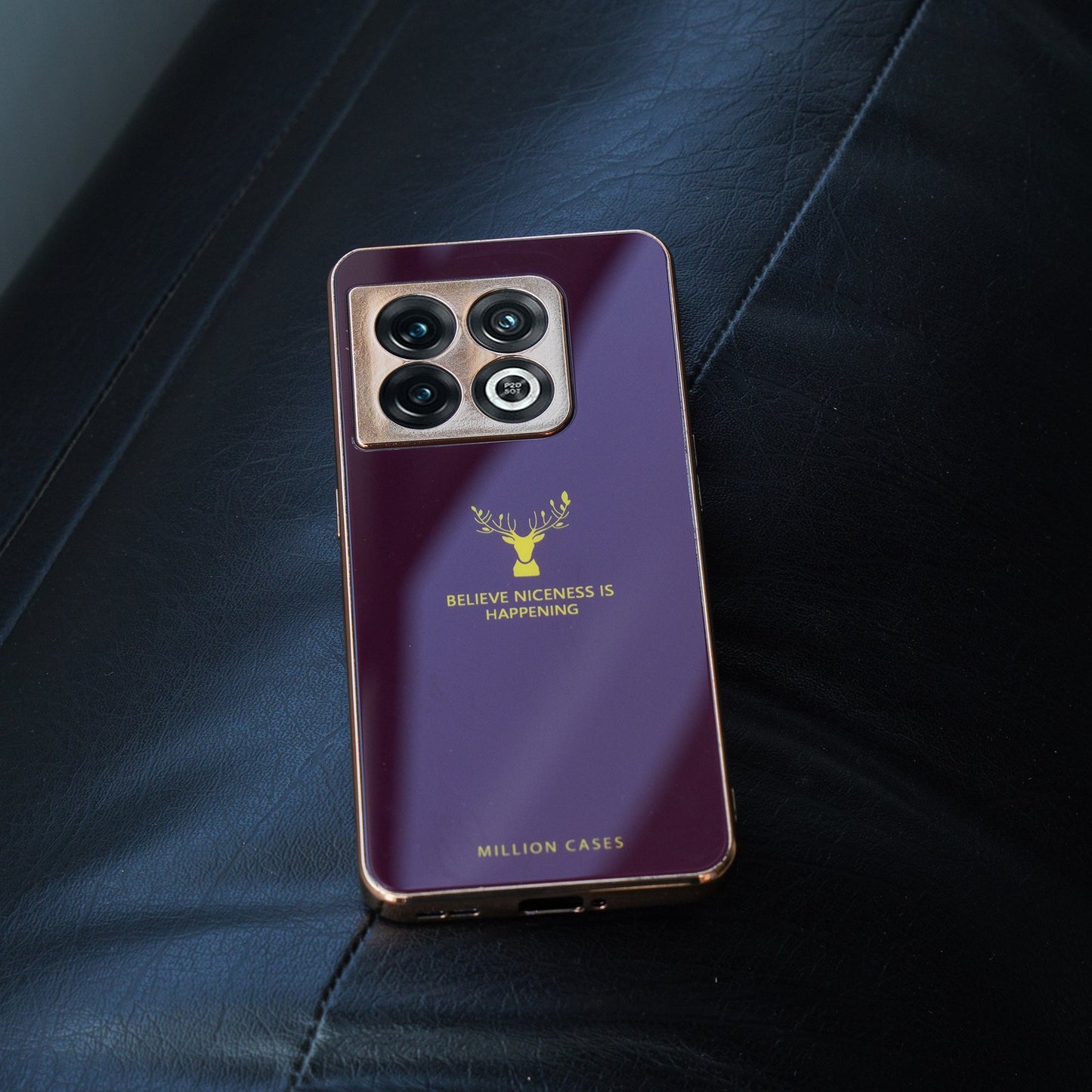 OnePlus 10 Pro Electroplating Reindeer Pattern Glass Case
