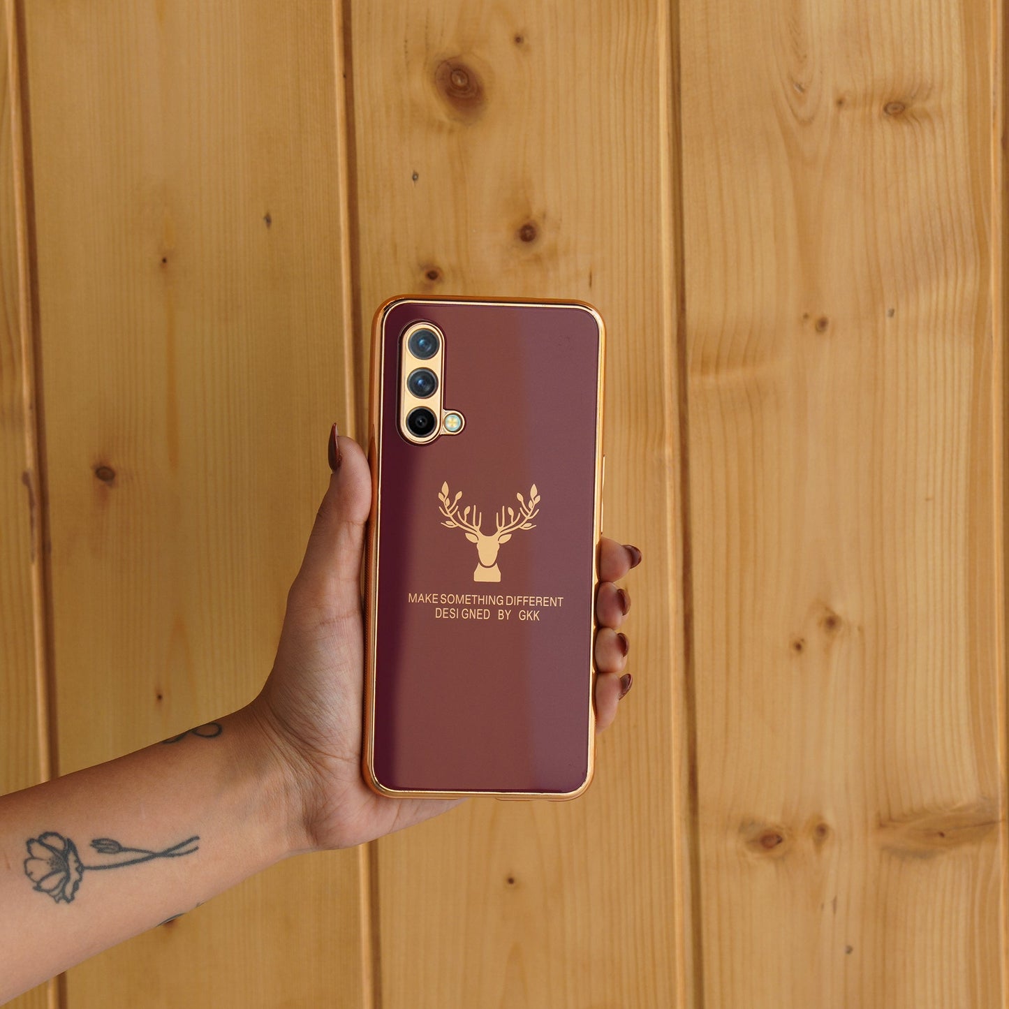 OnePlus Nord CE  Electroplating Reindeer Pattern Glass Case