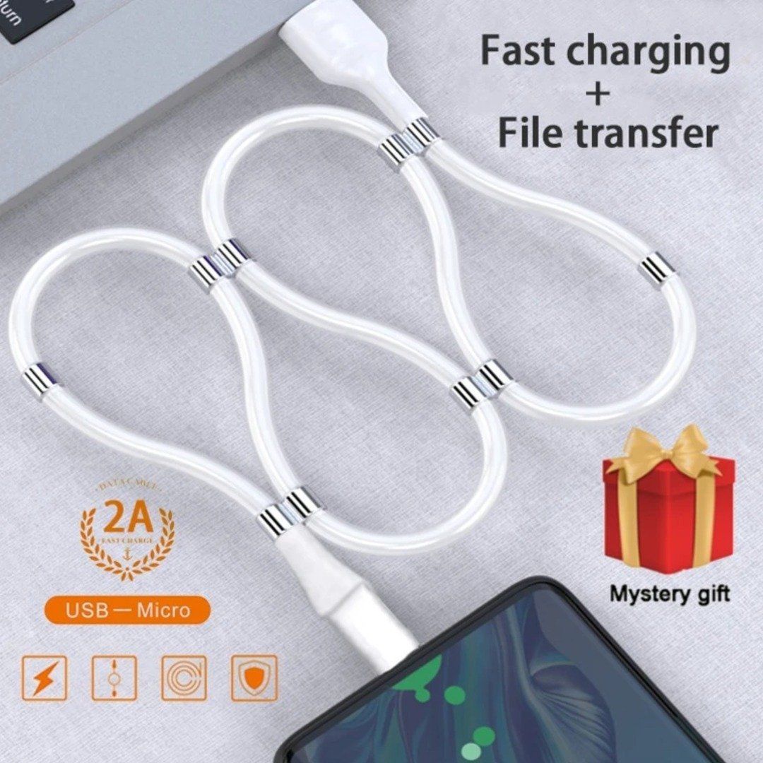 Sleek Magnetic USB Lightning Fast Charging cable