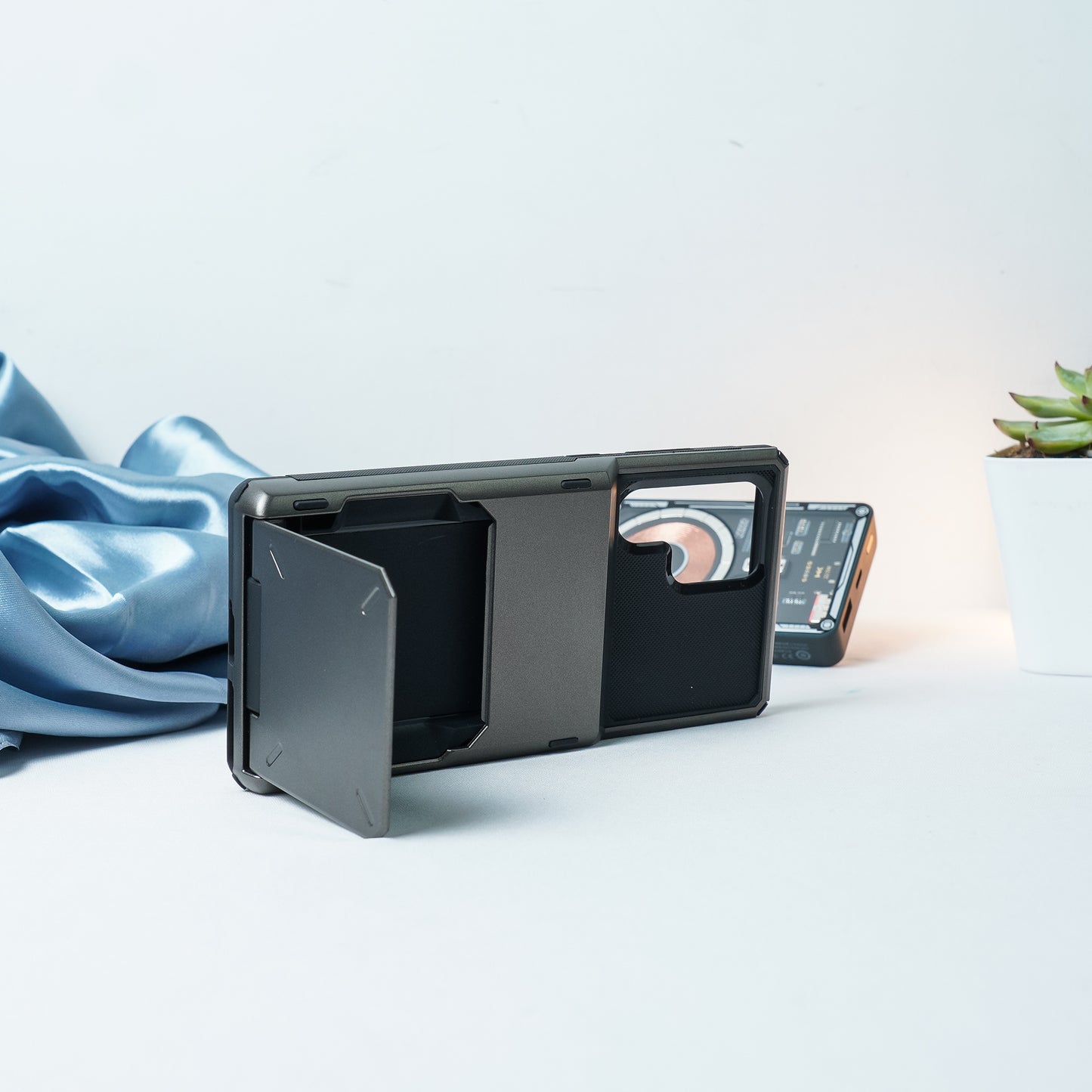 Galaxy S21 Series Hidden Card Holder Hybrid Case
