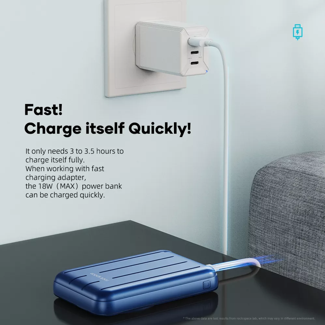 Rock Space - 10000 mAh Wireless PD Magnetic Charger