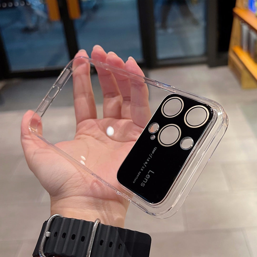 Luxury Plating Transparent Window Lens Case - iPhone