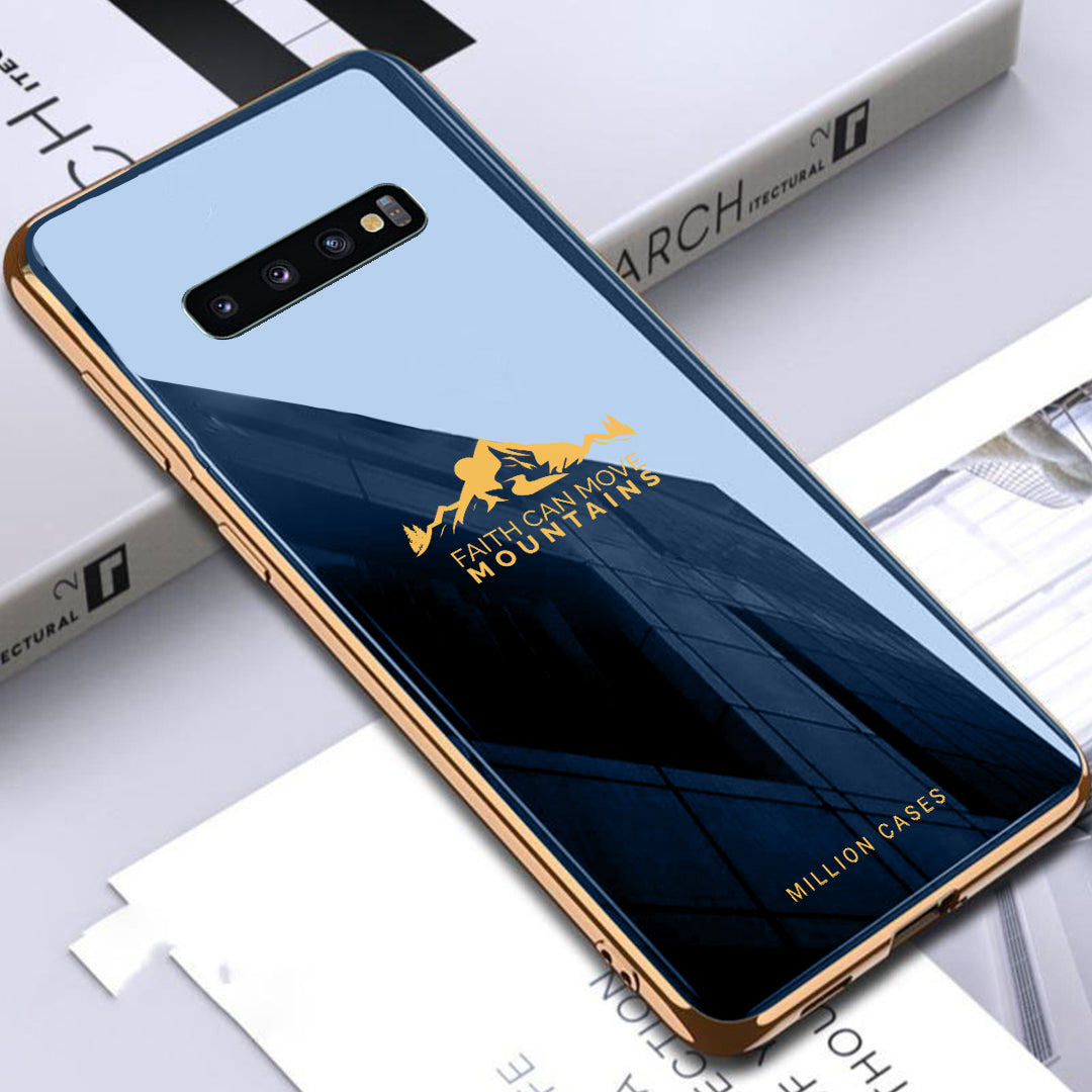 Galaxy S10 Sierra Pattern Electroplating Glass Case