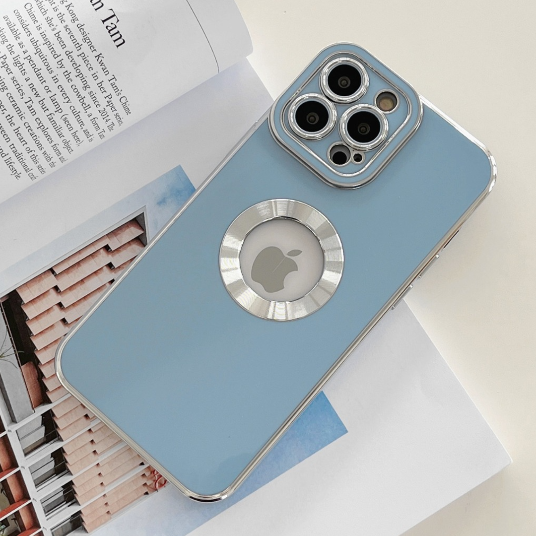 iPhone 12 Classic Plating Logo Cut Camera Protection Case