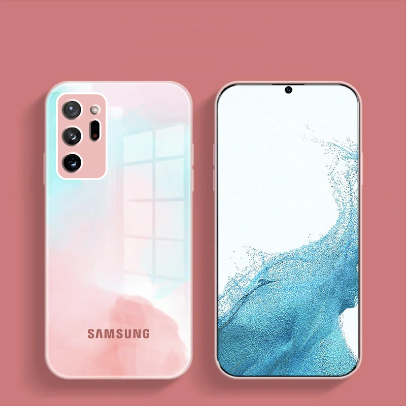 Galaxy S20 Plus Colorful Wave Glass Phone Case