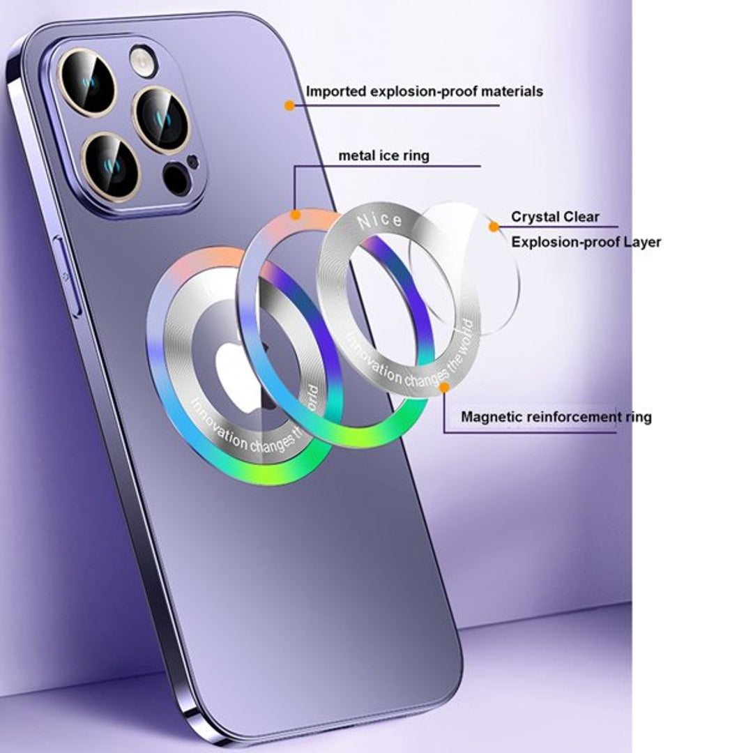 iPhone 14 Pro Max Colorful Logo Magnetic Protective Case