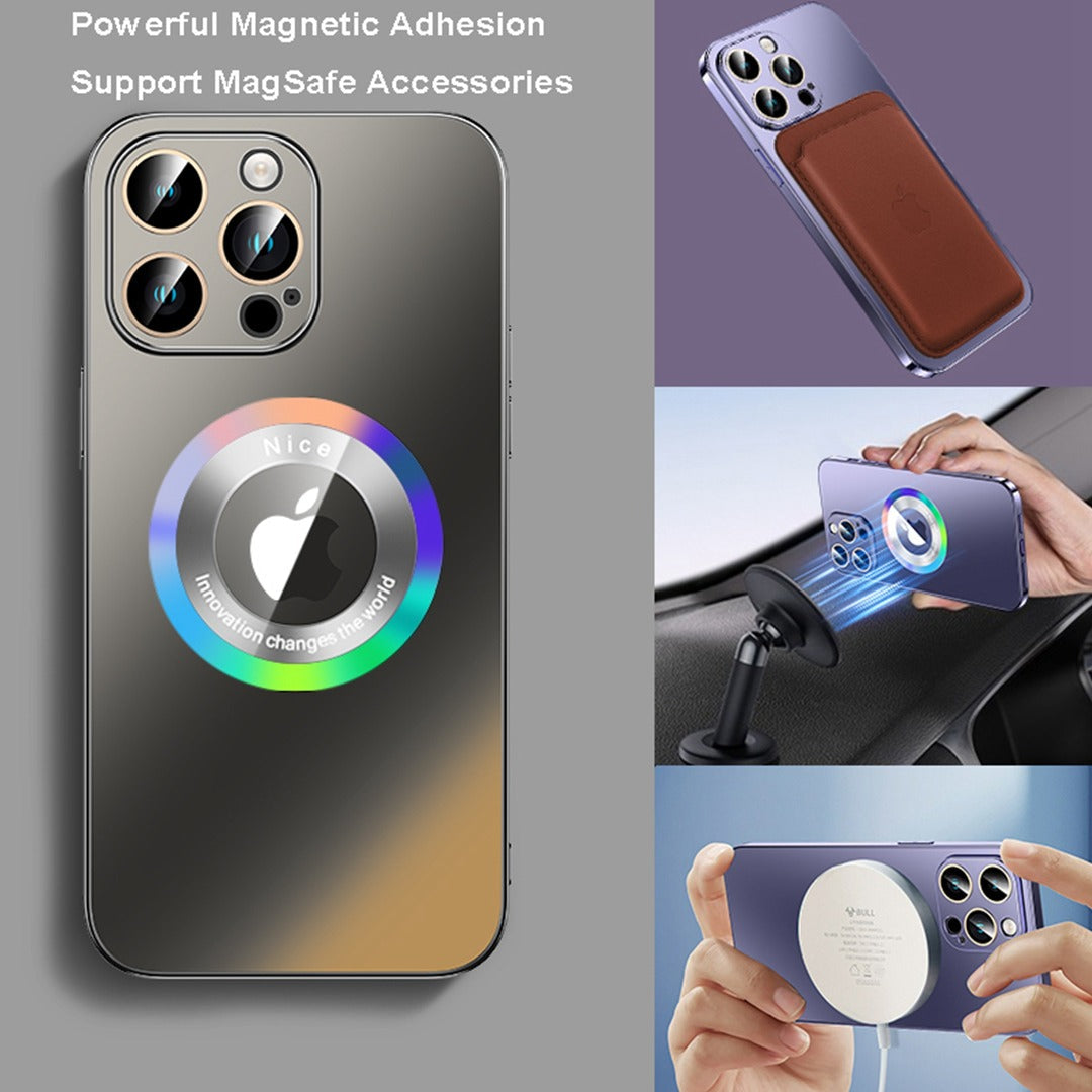 iPhone 14 Pro Max Colorful Logo Magnetic Protective Case