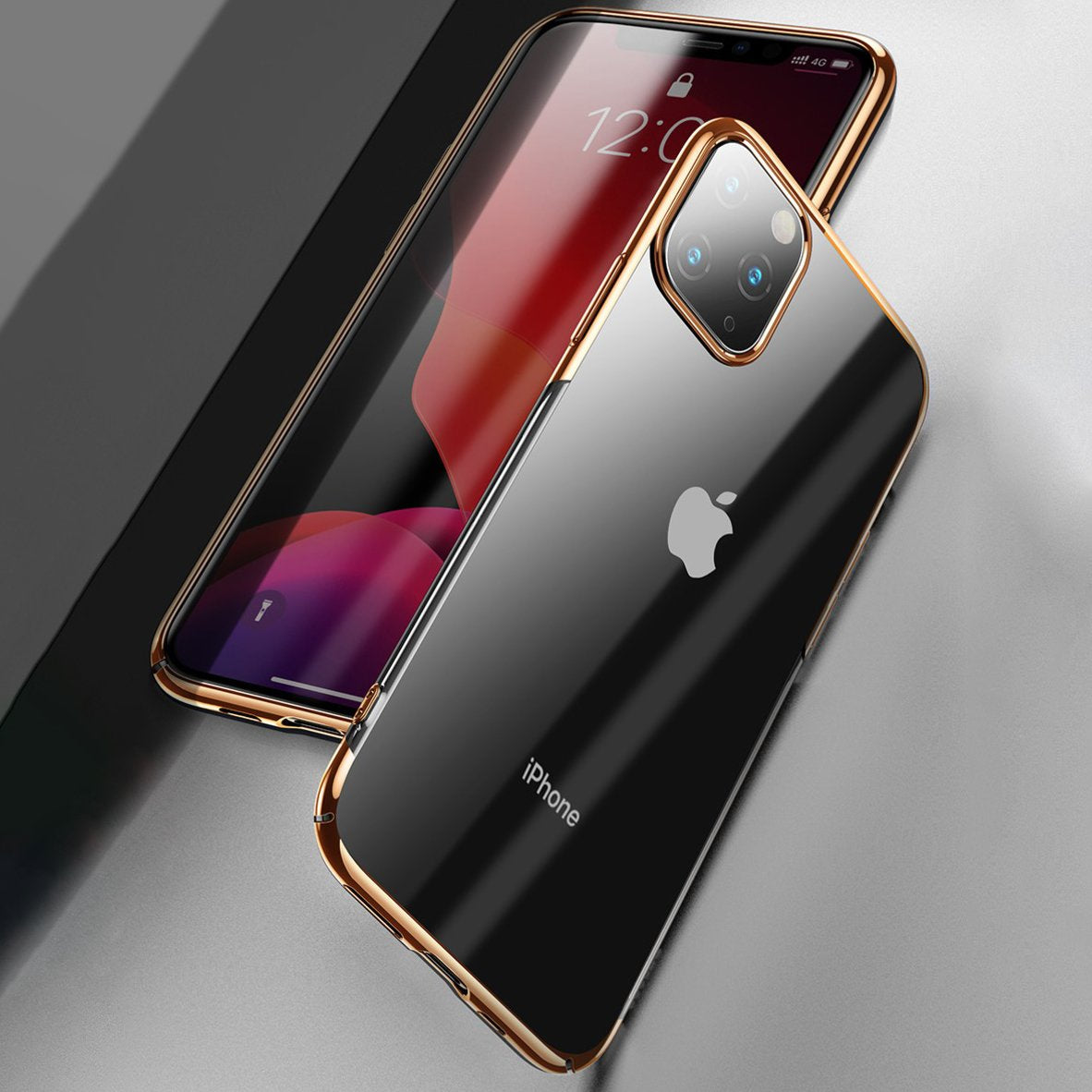 Baseus ® iPhone 11 Ultra-Thin Transparent Sparkling Edge Case