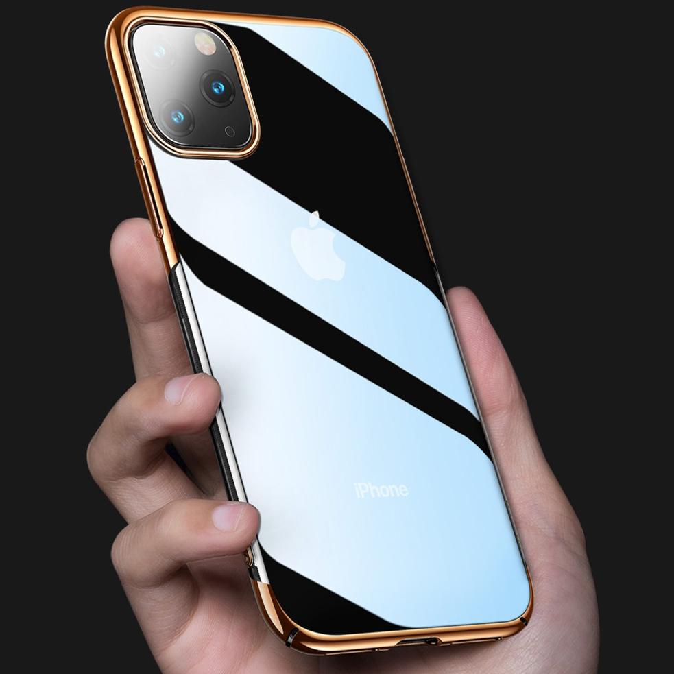 Baseus ® iPhone 11 Ultra-Thin Transparent Sparkling Edge Case
