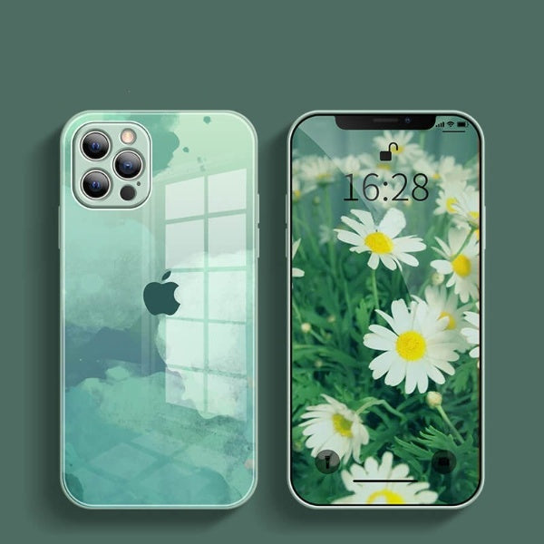 iPhone 12 Series Colorful Wave Glass Phone Case