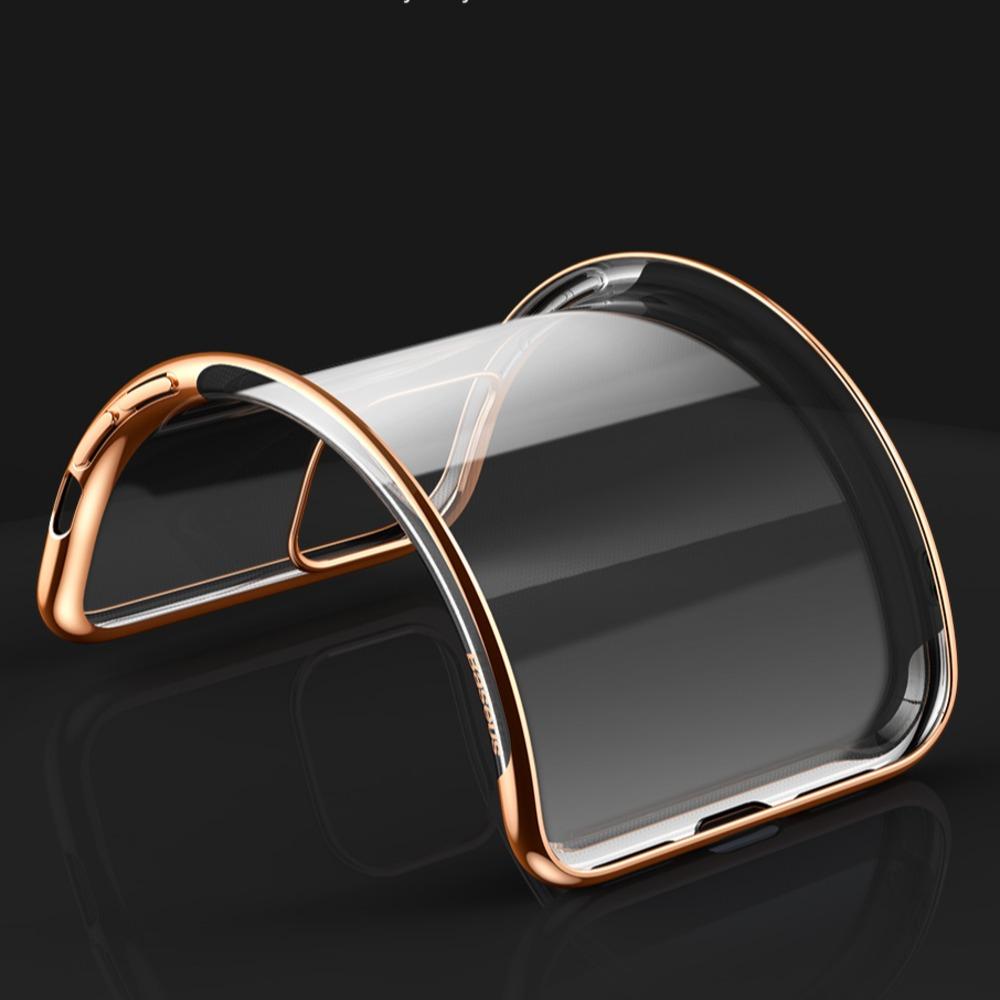 Baseus ® iPhone 11 Ultra-Thin Transparent Sparkling Edge Case