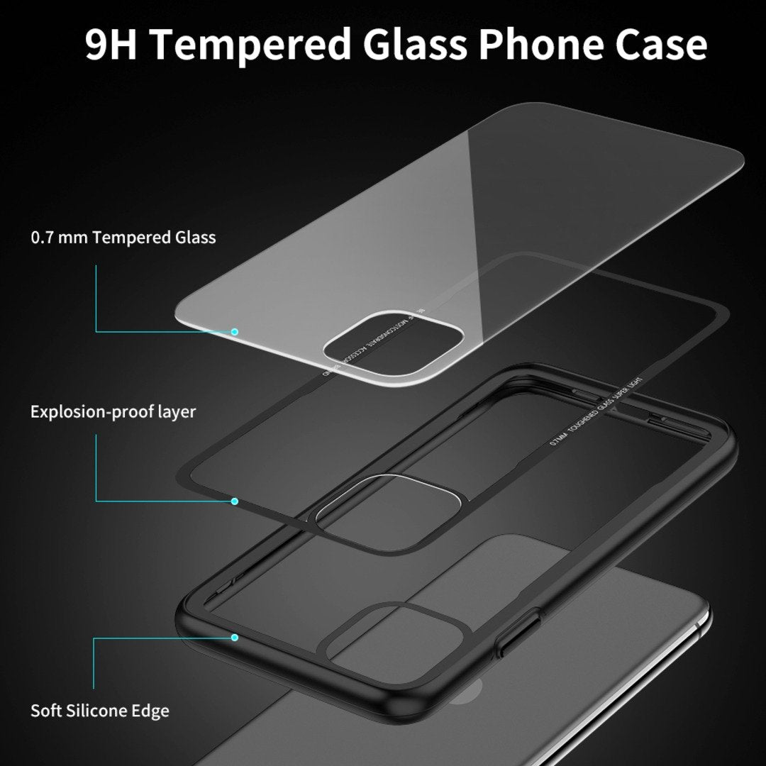 iPhone 11 Series (3 in 1 Combo) Glassium Protective Case + Tempered Glass + Camera Lens Guard
