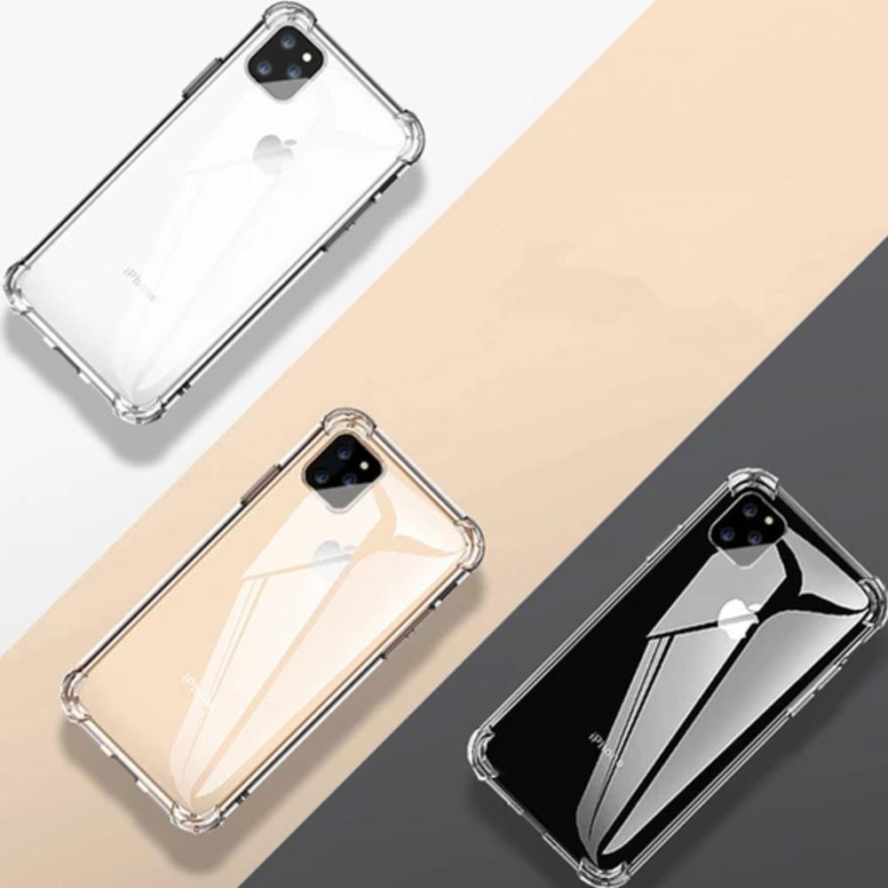 MK ® iPhone 11 Series Baseus Anti-Knock TPU Transparent Case