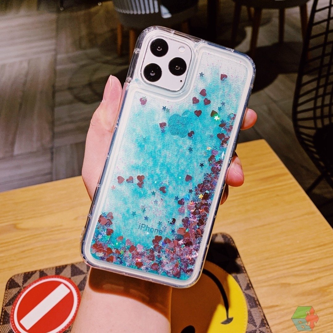 iPhone 11 Pro Max Liquid Glitter Sparkle Shiny Bling Case