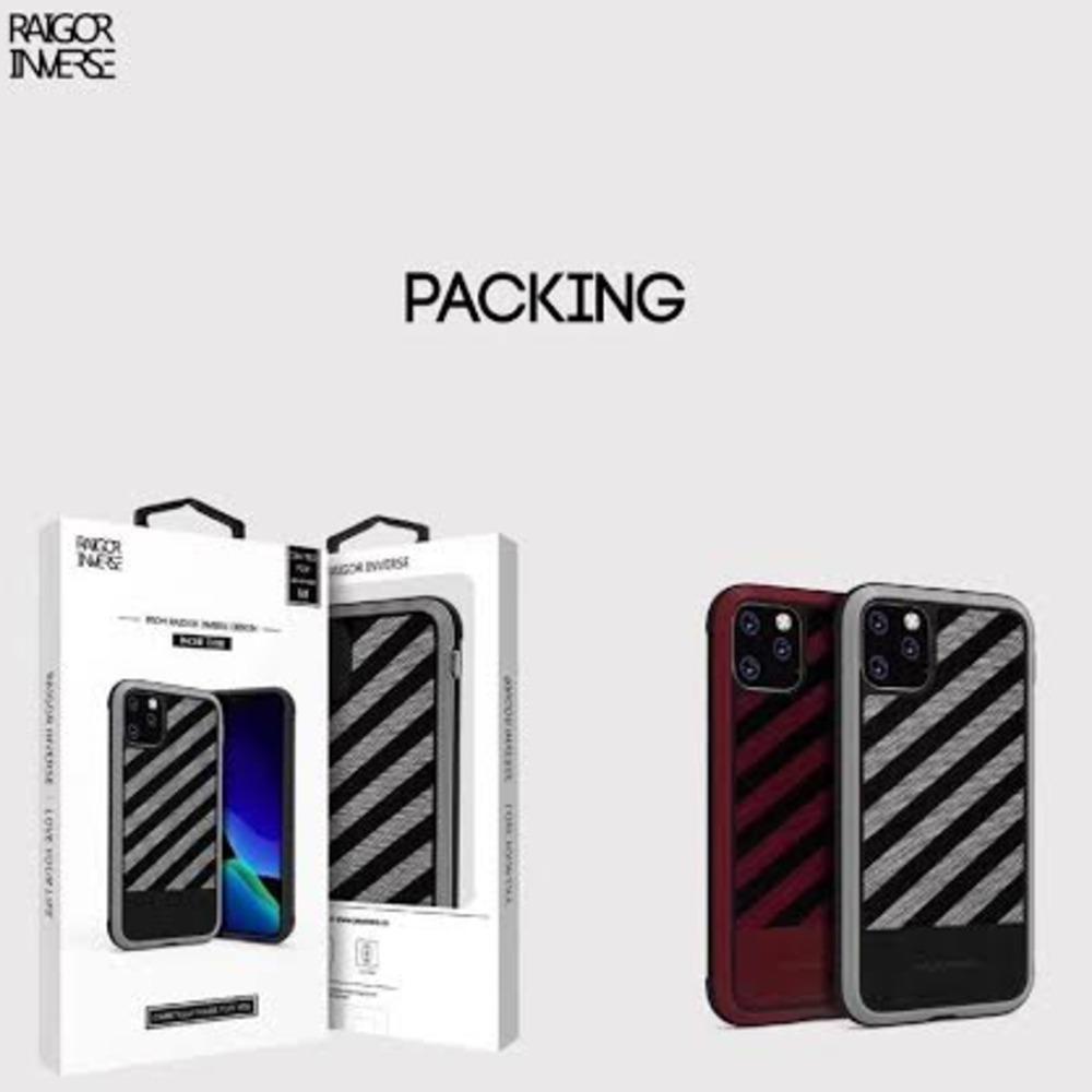 MK ® iPhone 11 Pro Max Raigor Inverse Shockproof Business Look Case