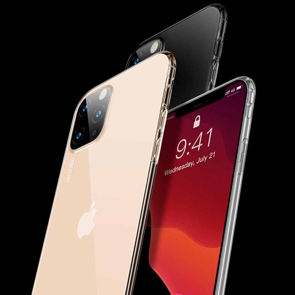 MK ® iPhone 11 Series Baseus Anti-Knock TPU Transparent Case