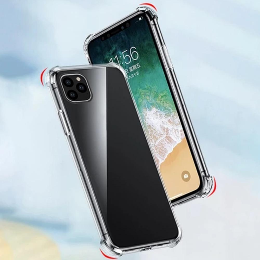 MK ® iPhone 11 Series Baseus Anti-Knock TPU Transparent Case