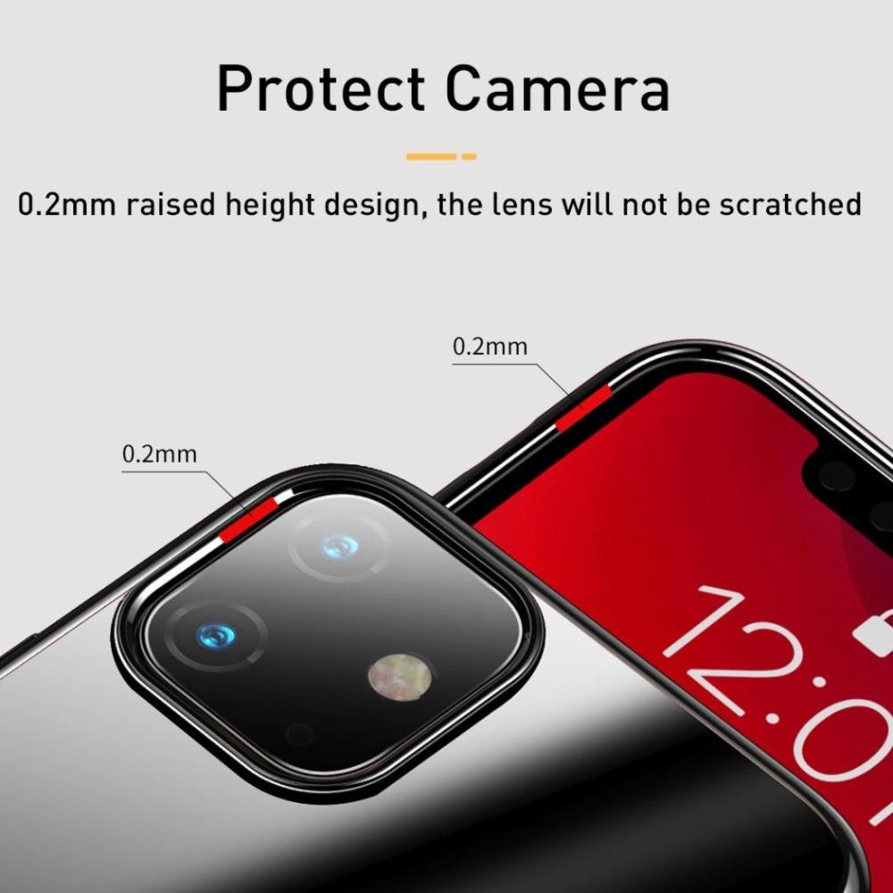 Baseus ® iPhone 11 Ultra-Thin Transparent Sparkling Edge Case