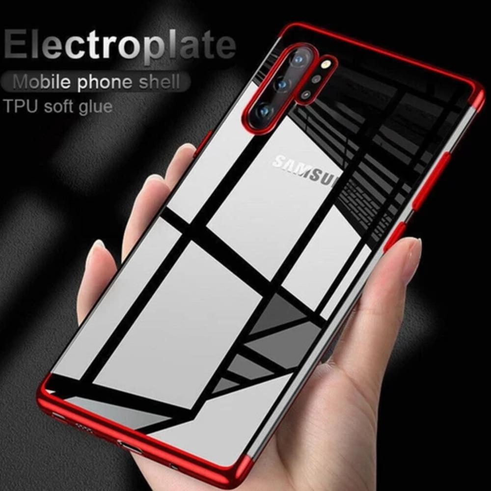 USAMS ® Galaxy Note 10 Silicone Transparent Glitter Case