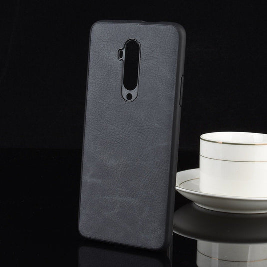 OnePlus 7T Pro (2 in 1 Combo) Leather Texture Case+ Camera Lens Protector