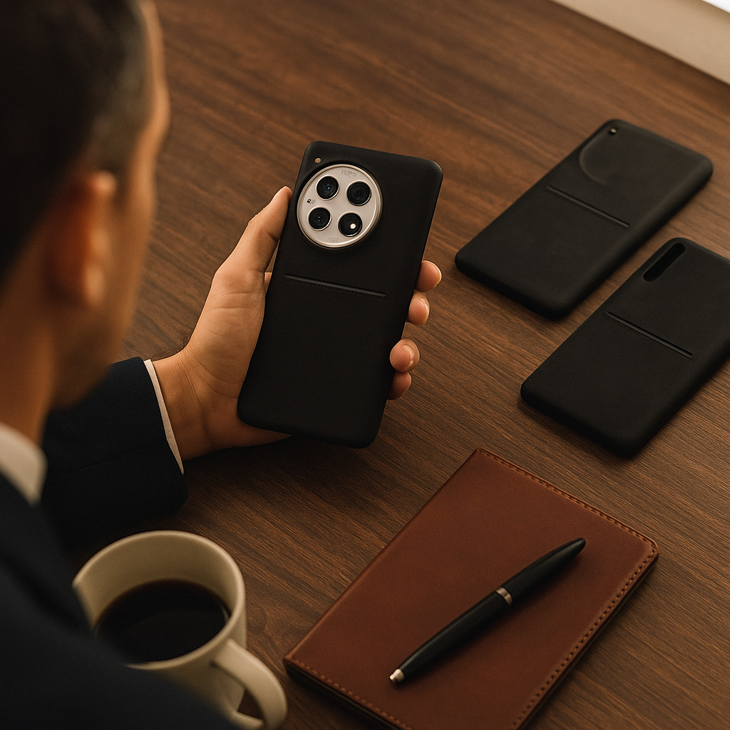 Luxury Matte Card Holder Case - OnePlus