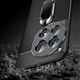 Sleek Urban Leather Ring Holder Case - OnePlus