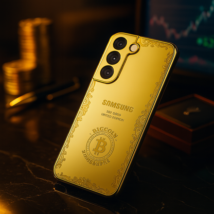 Galaxy S24 FE Luxurious Crafted Gold Camera Protective Case