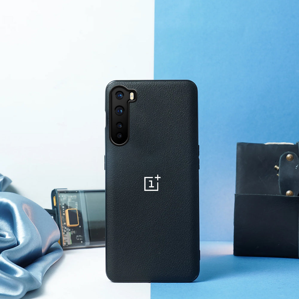 OnePlus Nord Classic Leather Texture Logo Case