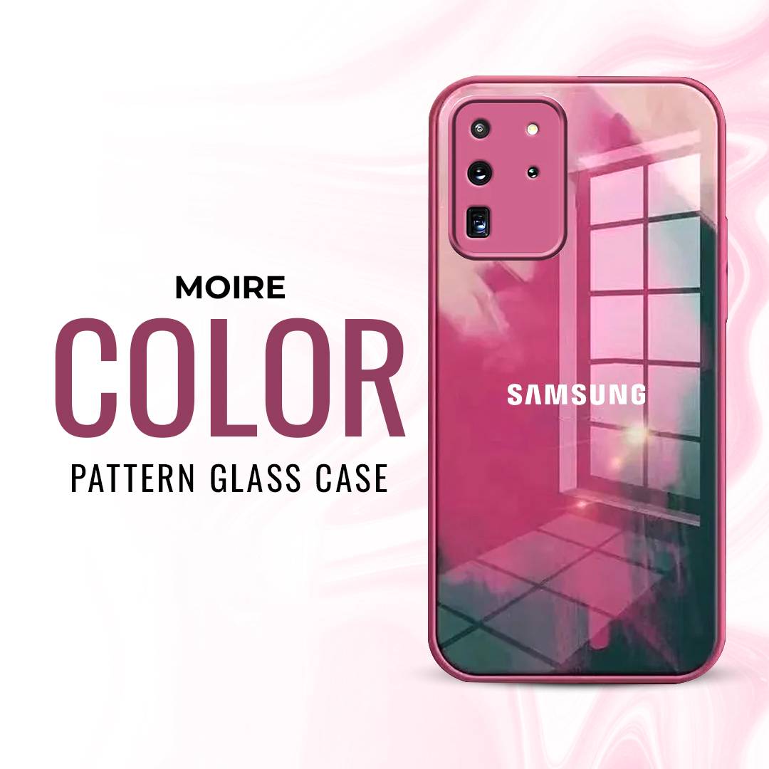 Watercolor Anti-Scratch Wave Glass Case - Samsung