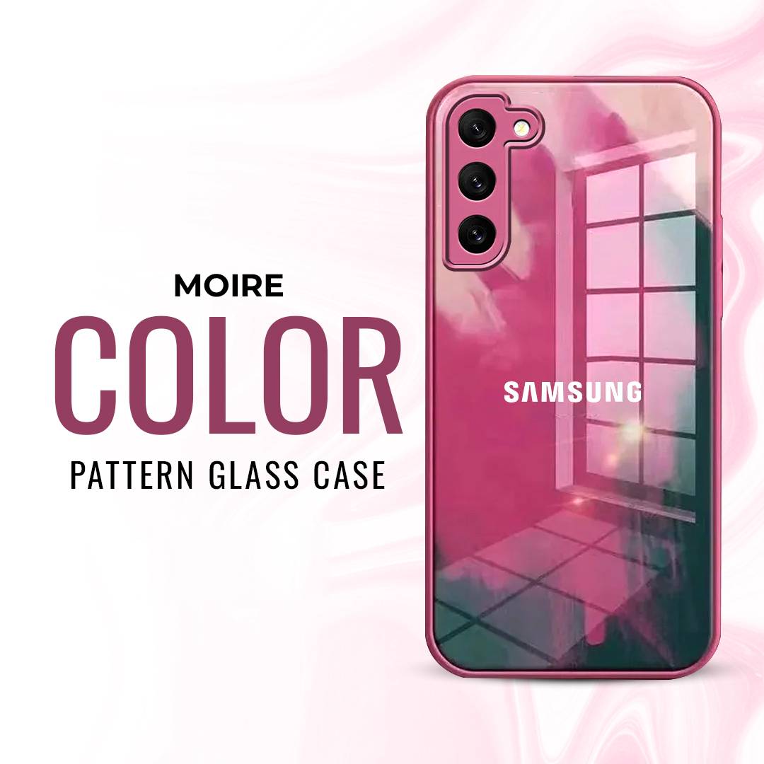 Watercolor Anti-Scratch Wave Glass Case - Samsung