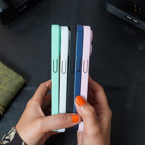 iPhone Frosted Magnetic Holder Case