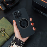 iPhone Frosted Magnetic Holder Case
