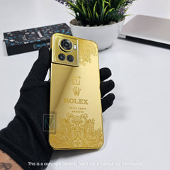 OnePlus 10R Crafted Gold Rolex Luxurious Camera Protective Case