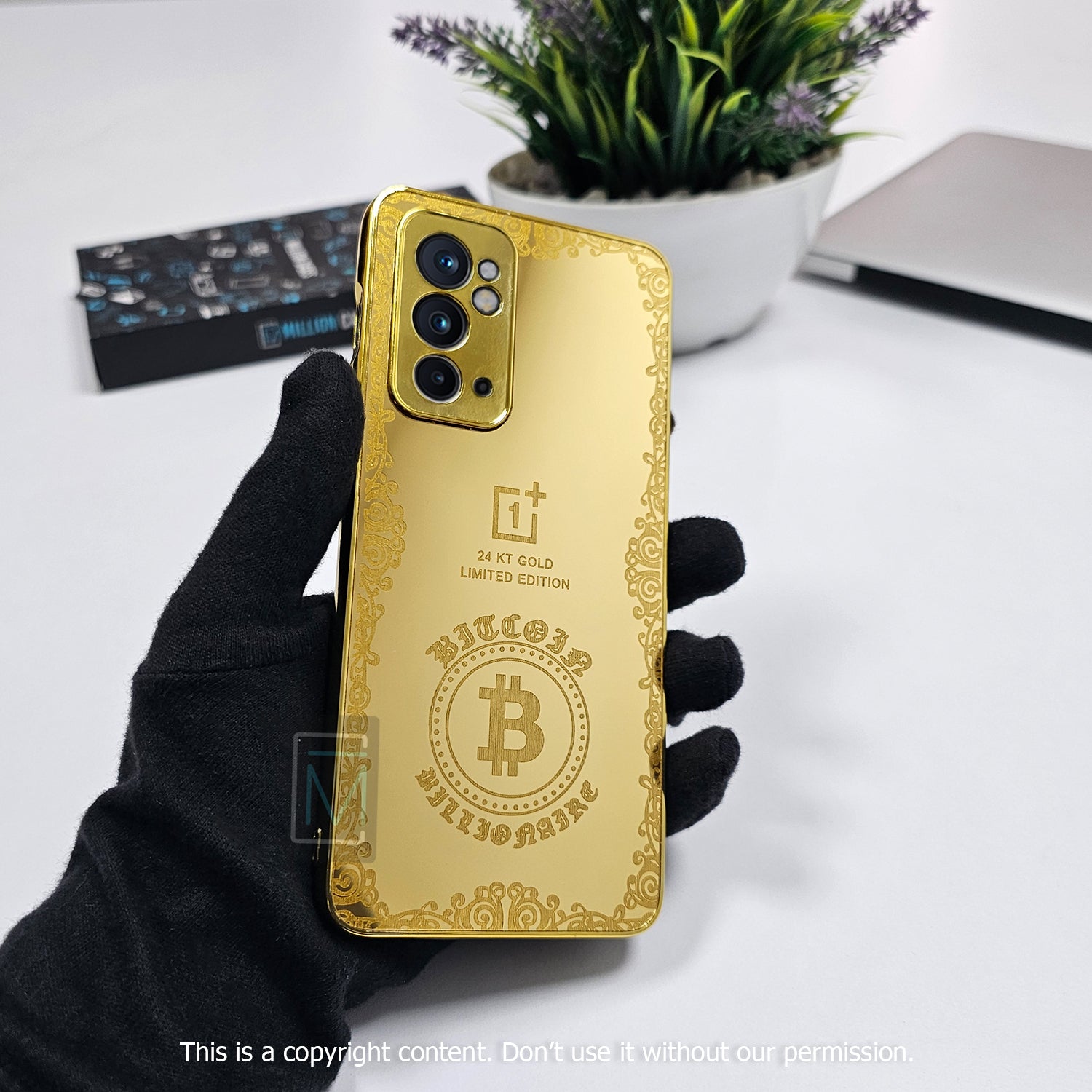 Crafted Gold Luxurious Camera Protective Case - OnePlus