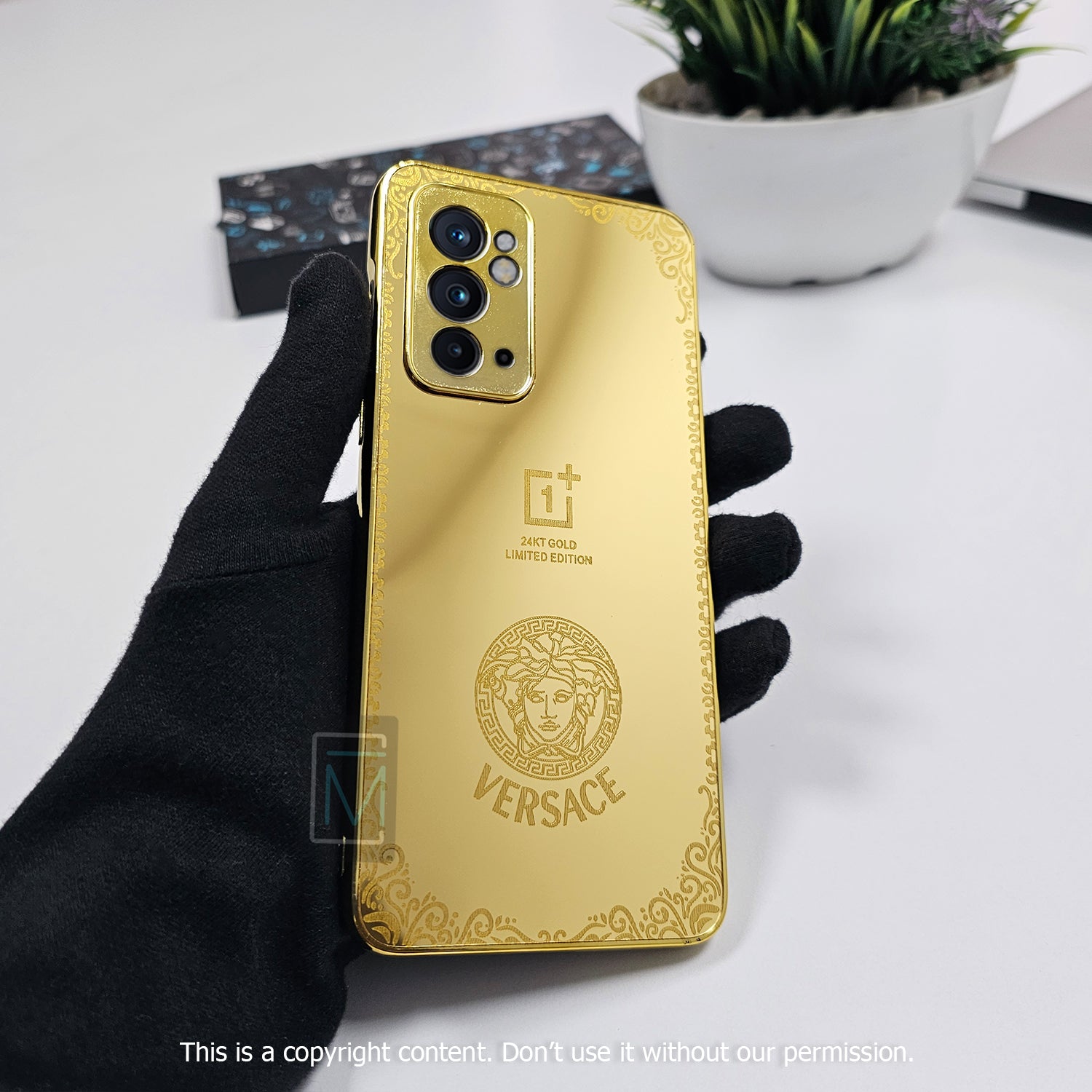 Crafted Gold Luxurious Camera Protective Case - OnePlus