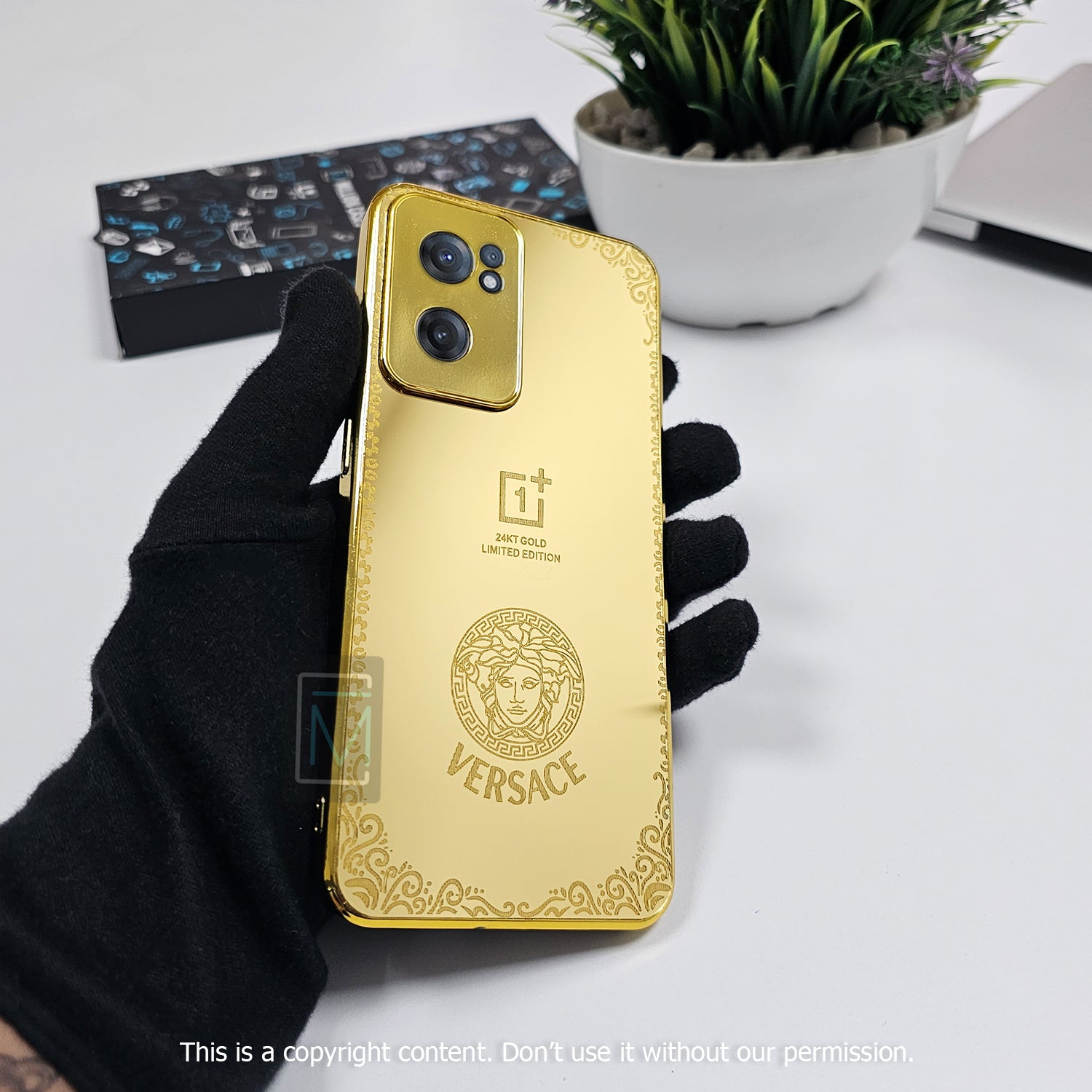 Crafted Gold Luxurious Camera Protective Case - OnePlus