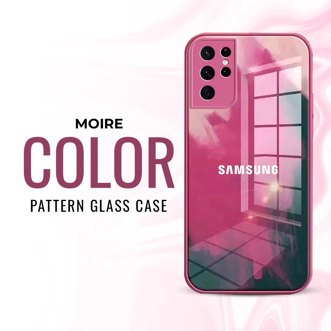 Watercolor Anti-Scratch Wave Glass Case - Samsung