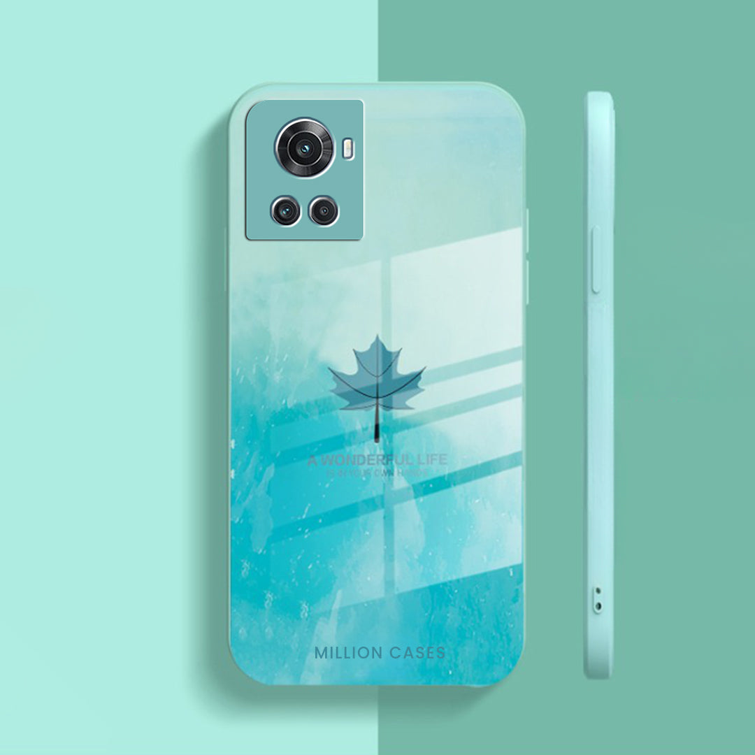 Watercolor Mapple Leaf Glass Case - OnePlus