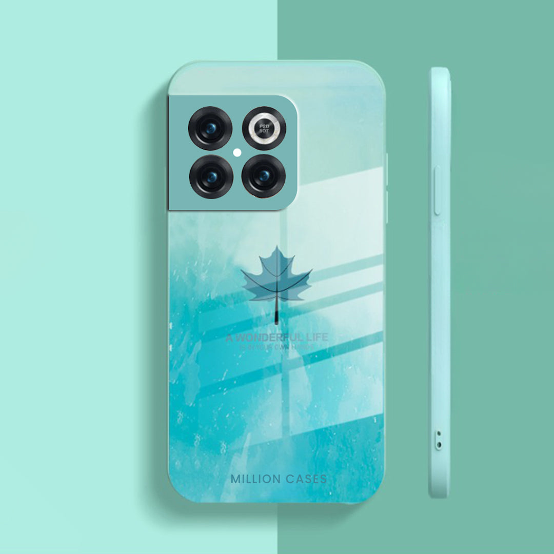 Watercolor Mapple Leaf Glass Case - OnePlus