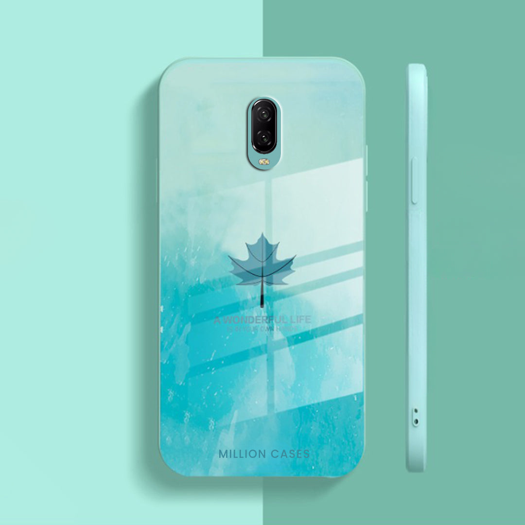 Watercolor Mapple Leaf Glass Case - OnePlus