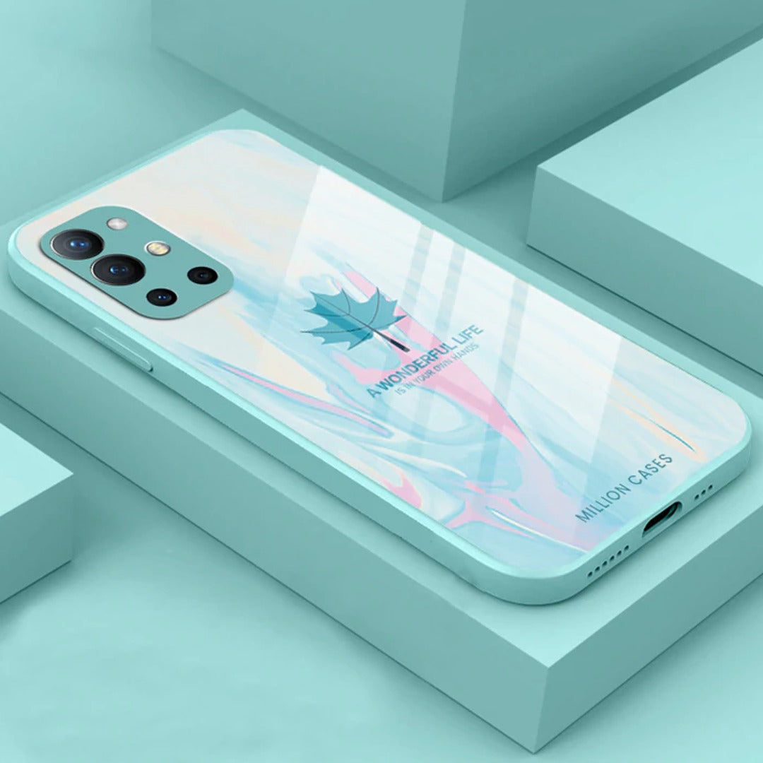 Watercolor Mapple Leaf Glass Case - OnePlus