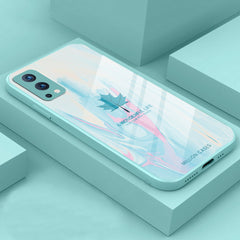 Watercolor Mapple Leaf Glass Case - OnePlus