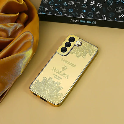 Galaxy S24 FE Luxurious Crafted Gold Camera Protective Case
