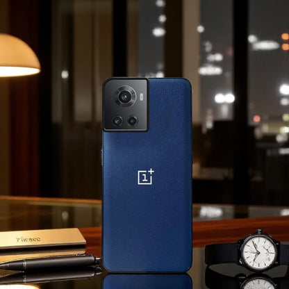 OnePlus 10R Classic Leather Texture Logo Case