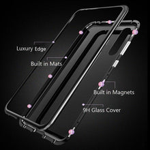 Load image into Gallery viewer, OnePlus 7T (2 in 1 Combo) Electronic Auto-Fit Magnetic Glass Case + Tempered Glass
