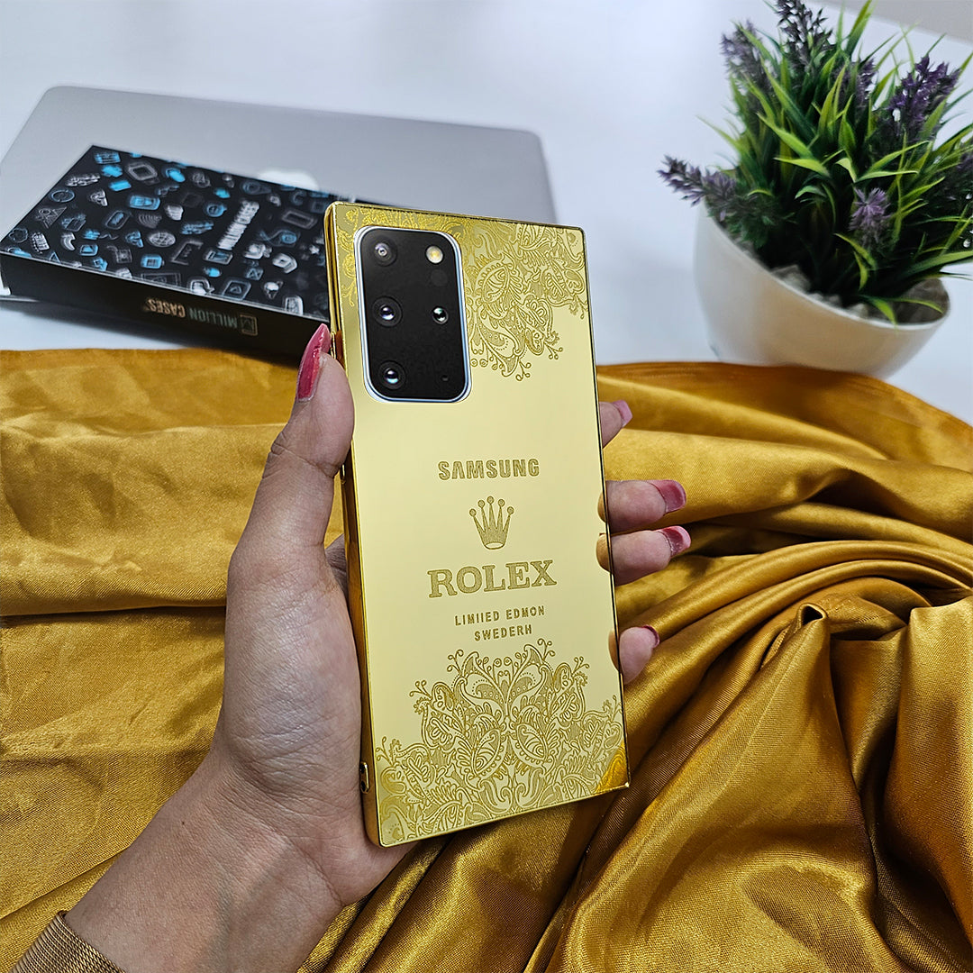 Galaxy Series Crafted Gold Rolex Luxurious Camera Protective Case