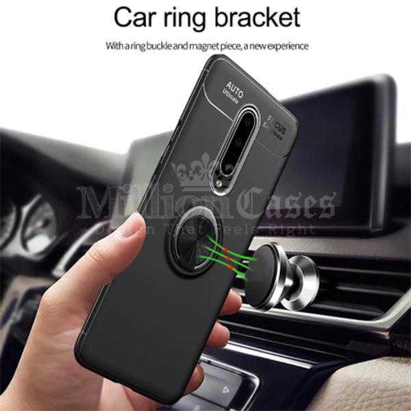 OnePlus 7/7 Pro Metallic Finger Ring Holder Matte Case