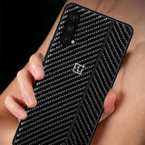OnePlus Nord CE Frosted Carbon Fiber PU Leather Protective Case