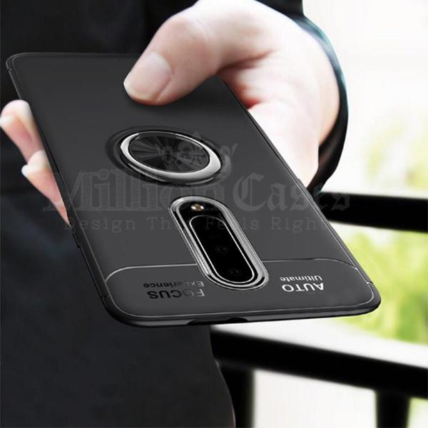 OnePlus 7/7 Pro Metallic Finger Ring Holder Matte Case